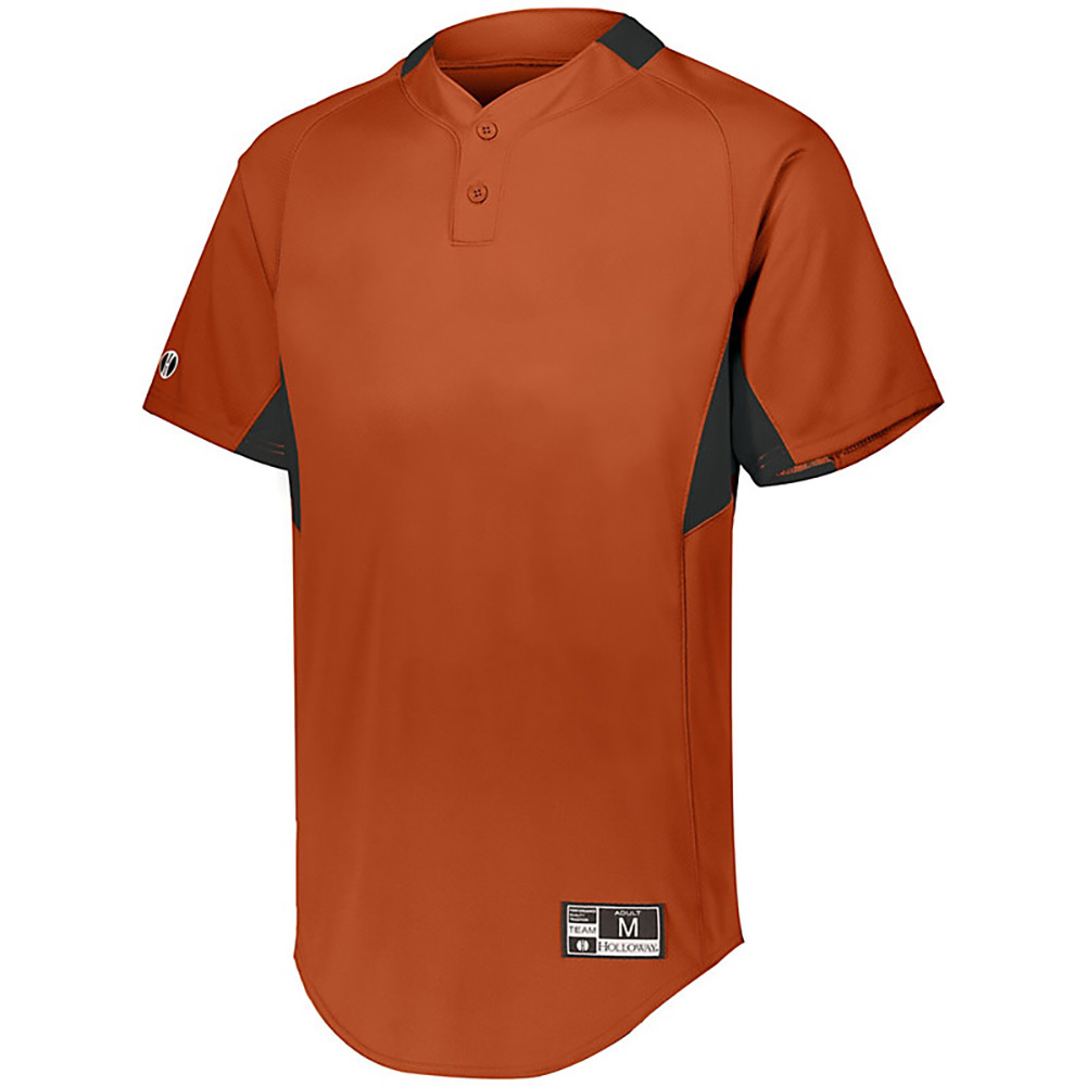 Holloway 221224 Youth Game7 Two-Button Baseball Jersey Top T-Shirt - Picture 10 of 19