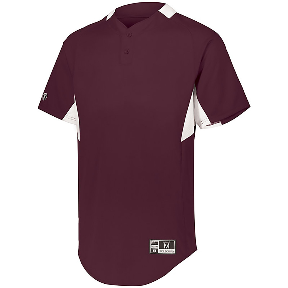 Holloway 221224 Youth Game7 Two-Button Baseball Jersey Top T-Shirt - Picture 7 of 19