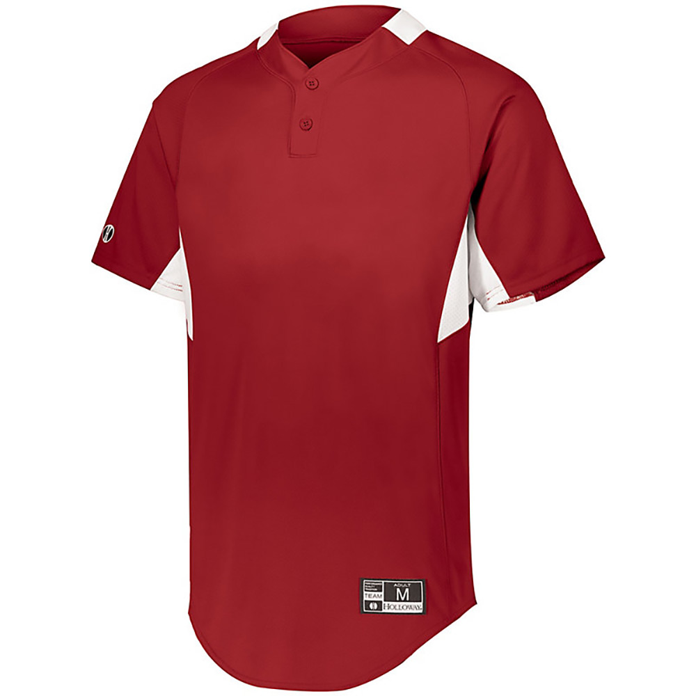 Holloway 221224 Youth Game7 Two-Button Baseball Jersey Top T-Shirt - Picture 15 of 19