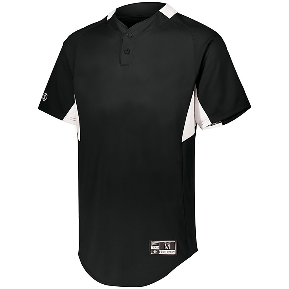 Holloway 221224 Youth Game7 Two-Button Baseball Jersey Top T-Shirt - Picture 2 of 19