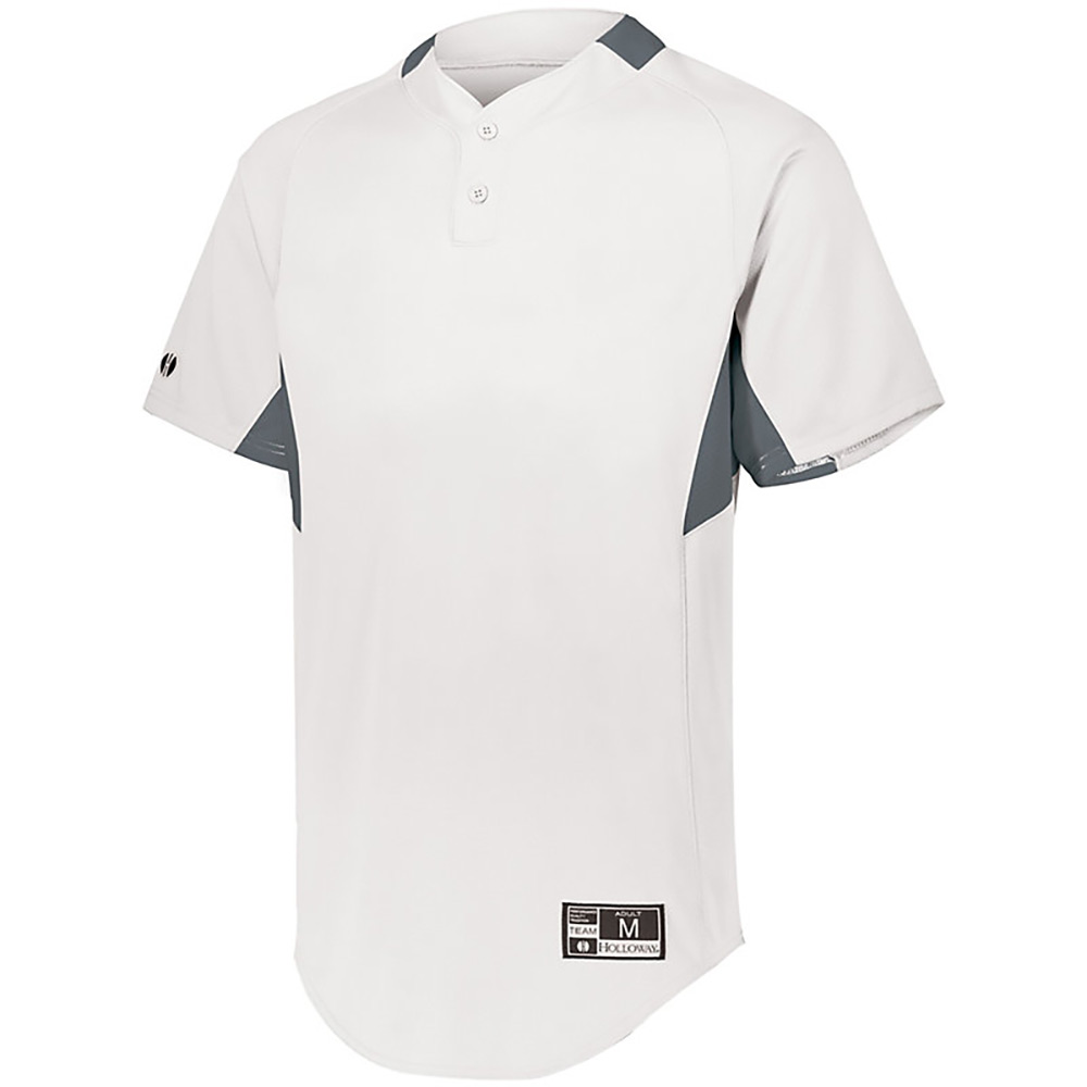 Holloway 221224 Youth Game7 Two-Button Baseball Jersey Top T-Shirt - Picture 19 of 19