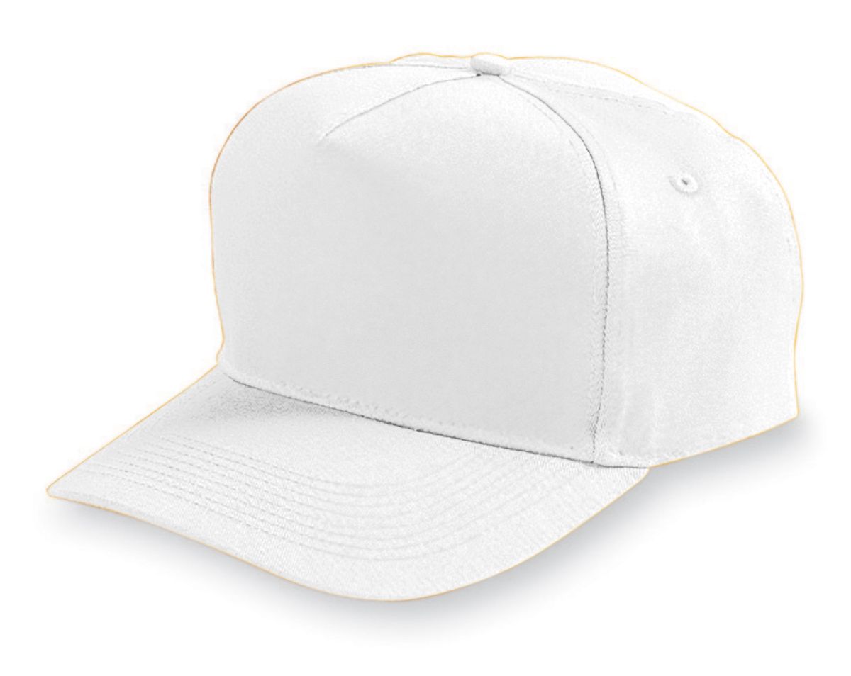 Augusta Sportswear 6207 Youth Five-Panel Cotton Twill Cap - Picture 12 of 12