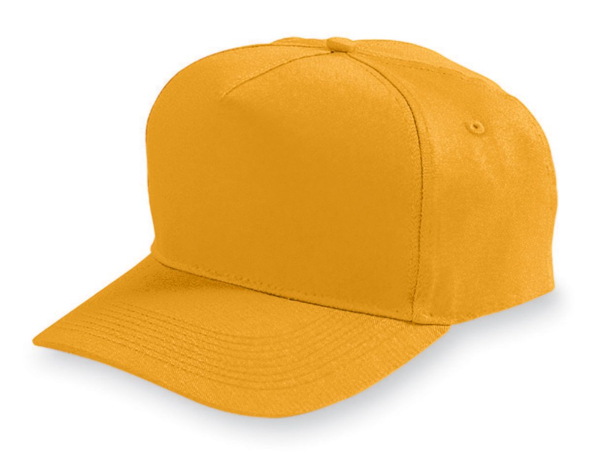 Augusta Sportswear 6207 Youth Five-Panel Cotton Twill Cap - Picture 4 of 12