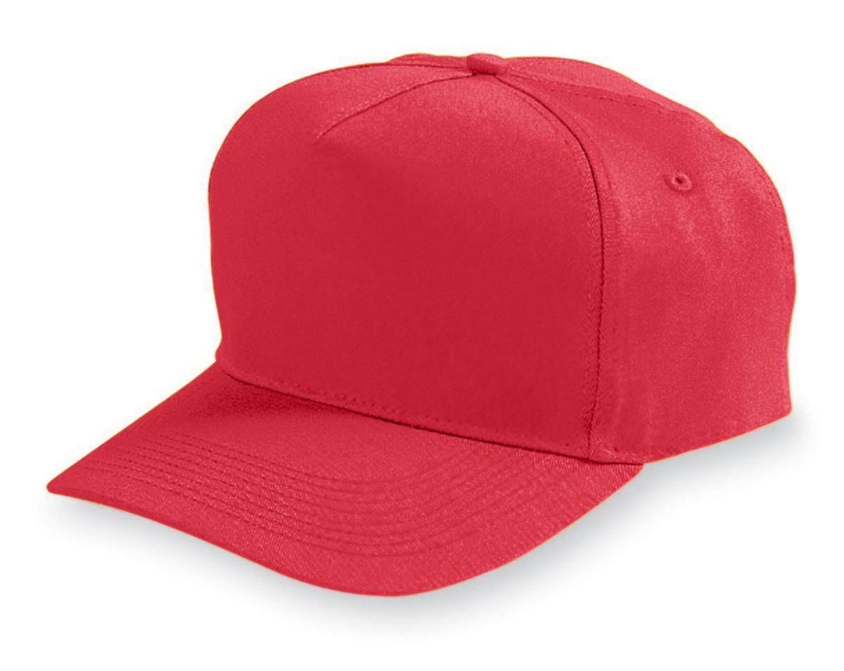 Augusta Sportswear 6207 Youth Five-Panel Cotton Twill Cap - Picture 10 of 12