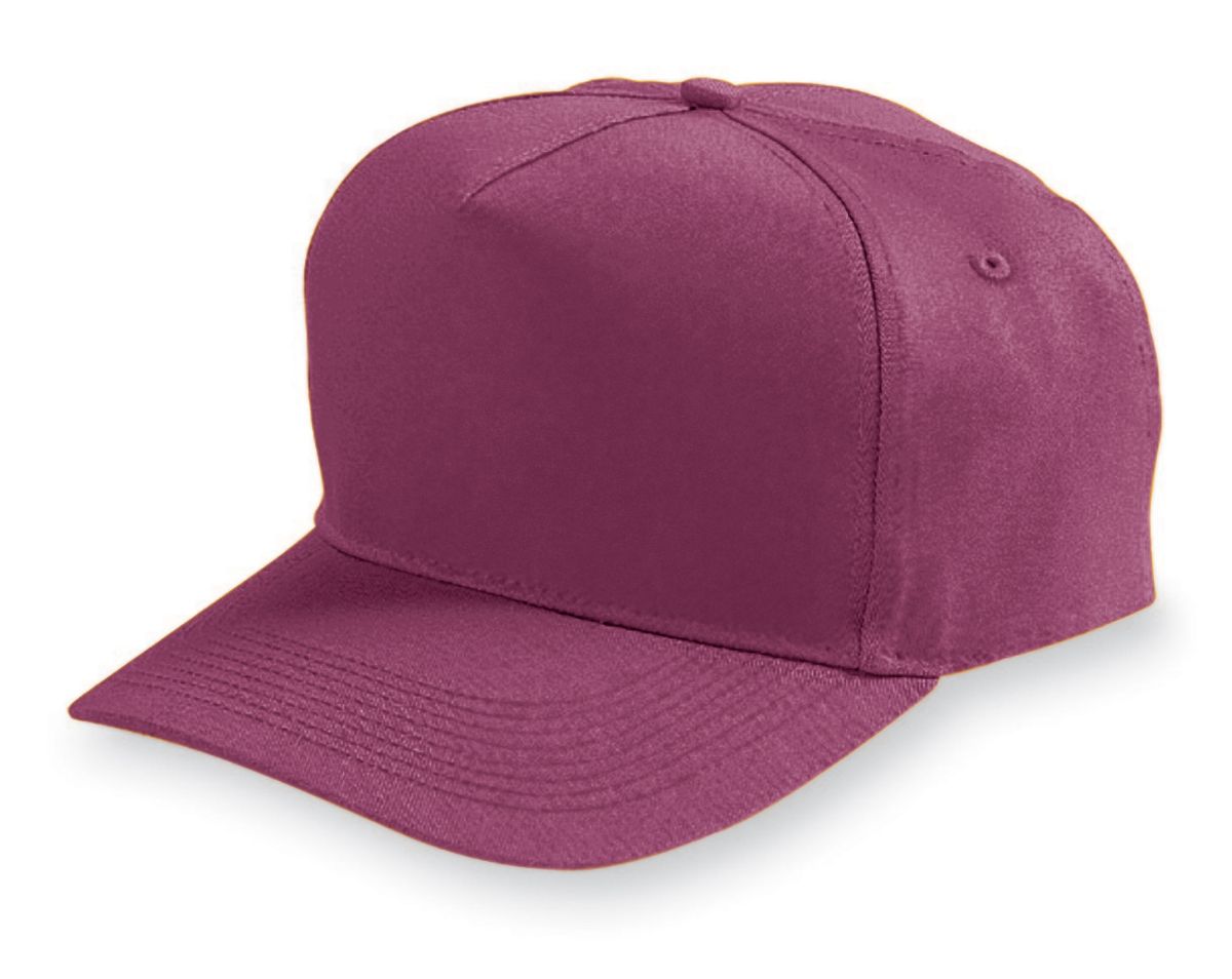 Augusta Sportswear 6207 Youth Five-Panel Cotton Twill Cap - Picture 6 of 12