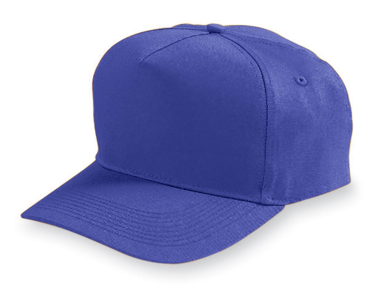 Augusta Sportswear 6207 Youth Five-Panel Cotton Twill Cap - Picture 9 of 12