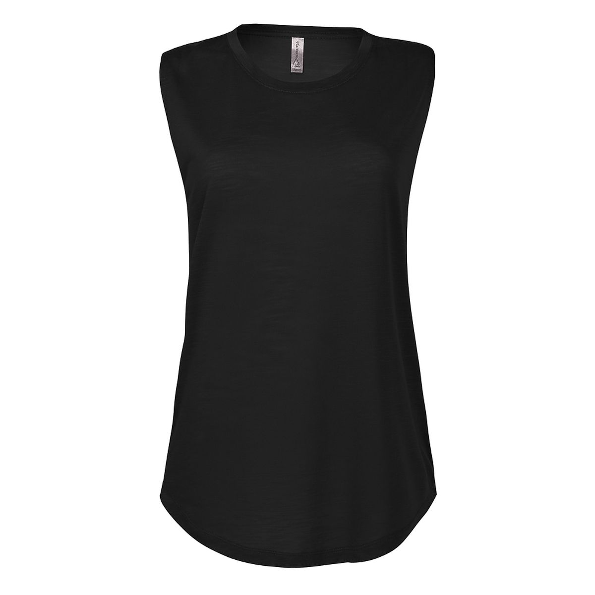 Delta Platinum Ladies Slub Sleeveless Crew Neck Tee