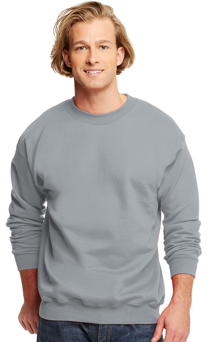 Hanes F260 Adult Ultimate Cotton 90/10 Fleece Crew Long Sleeve Sweatshirt