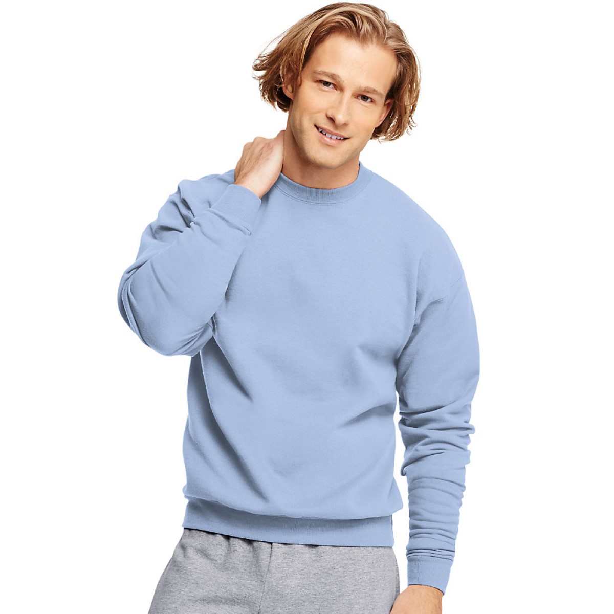 hanes men's crewneck sweatshirts