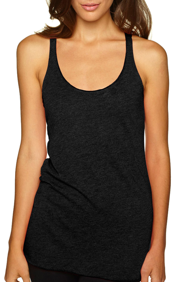 Next Level Apparel 6733 Ladies Triblend Racerback Gym Training Muscle Tank Top - Picture 13 of 21