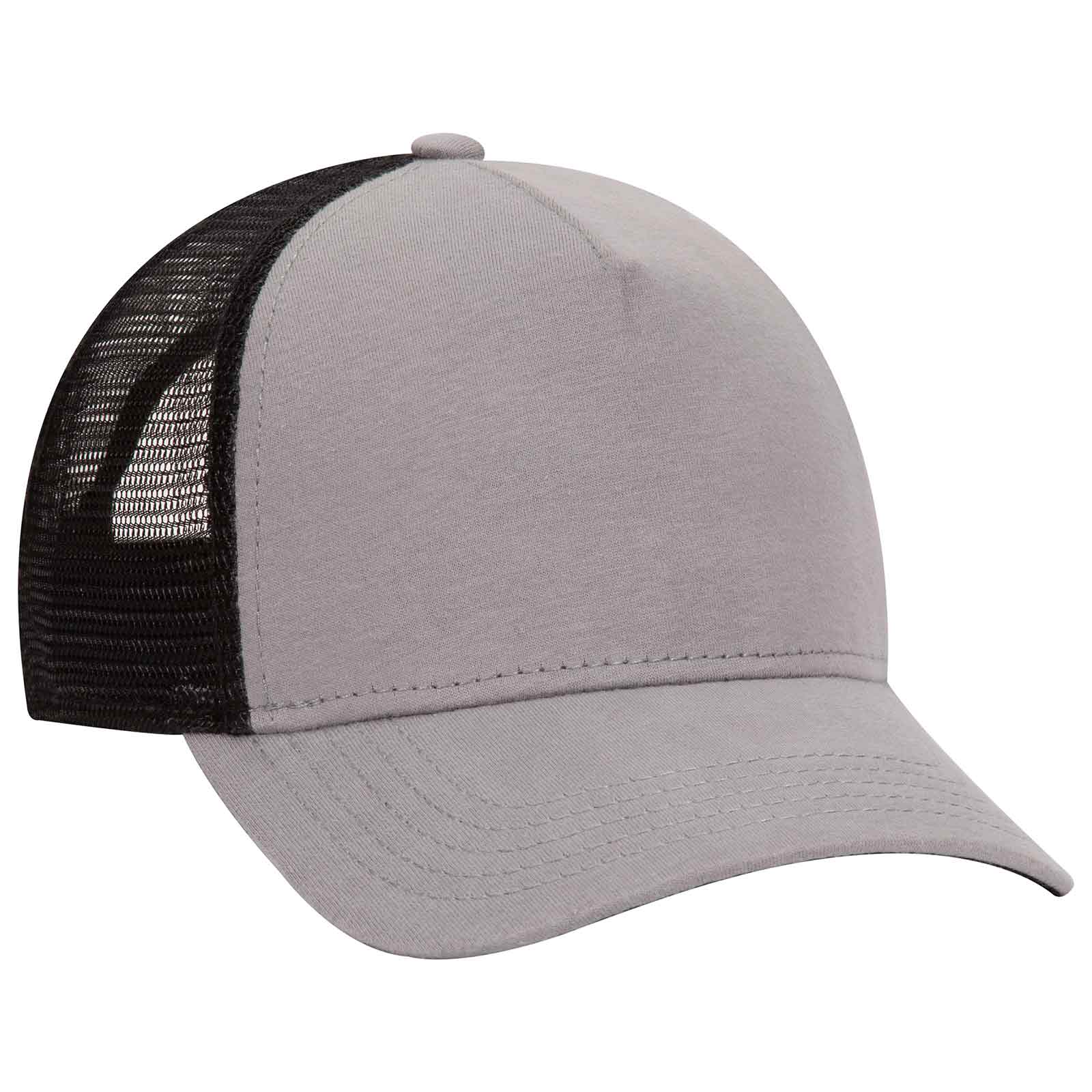 otto cap 5 panel mid profile mesh back trucker hat