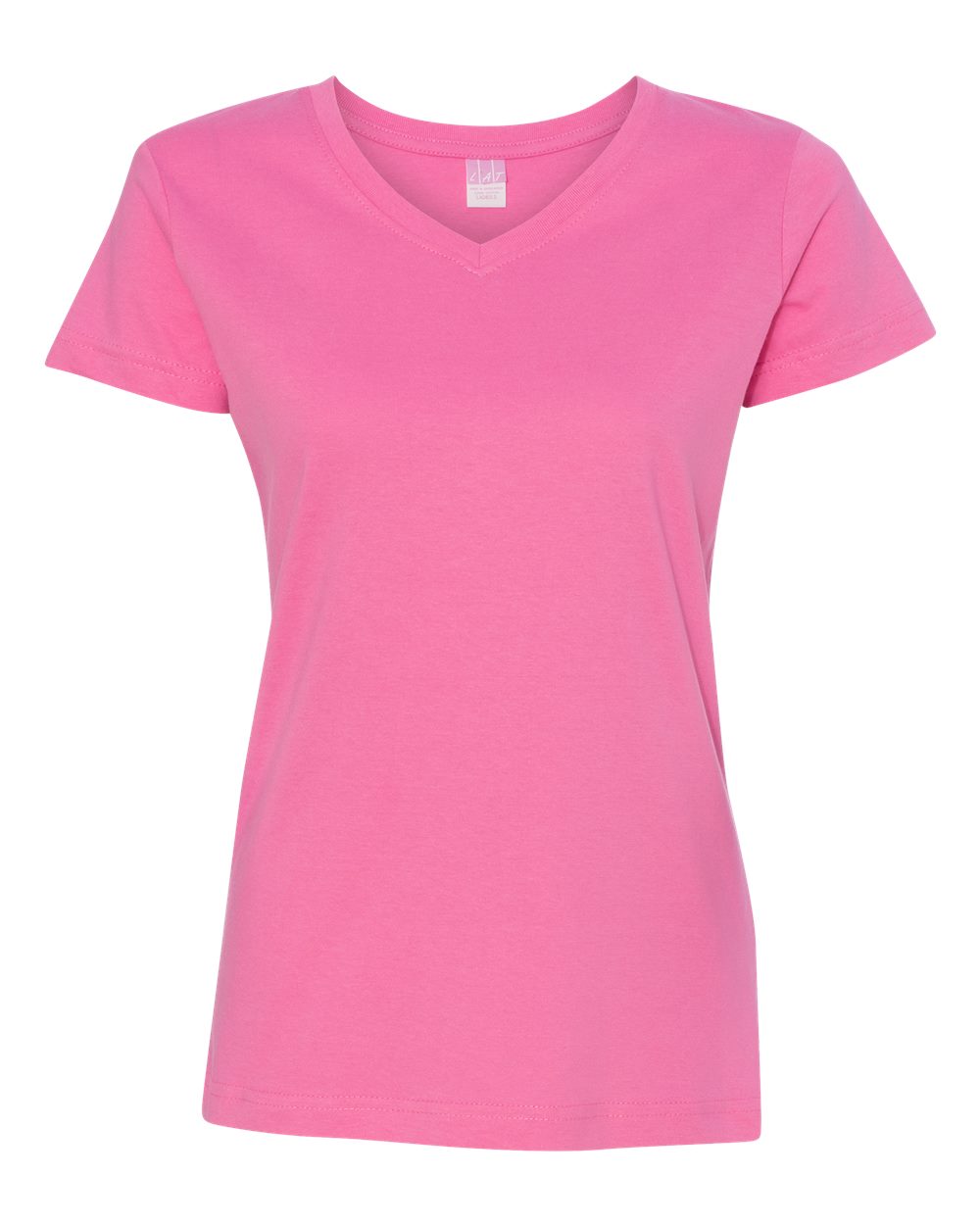 LAT Apparel 3507 Women's V-Neck Short Sleeve Fine Jersey Top Stylish T-Shirt - Picture 16 of 19