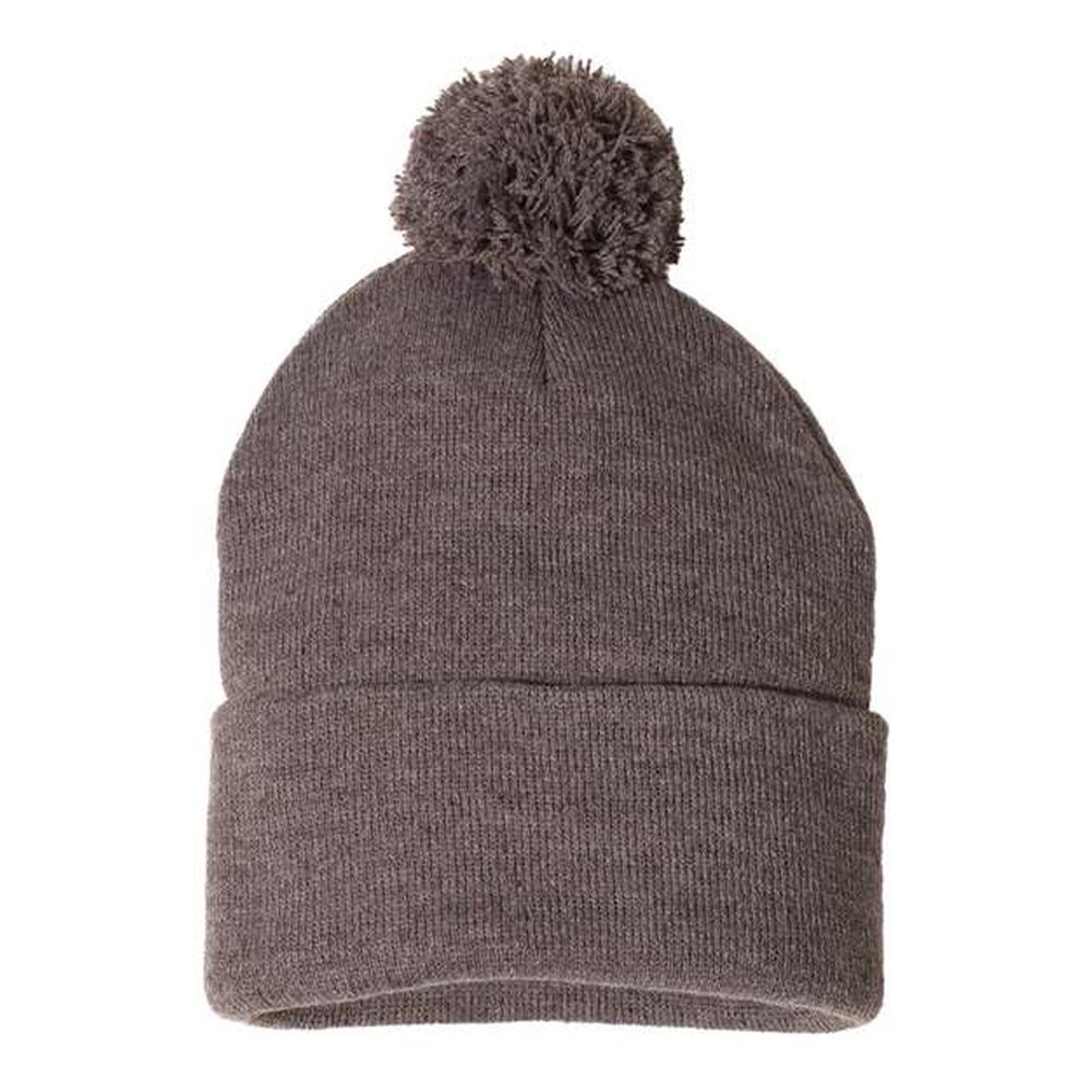 Sportsman SP15 Unisex Pom Pom 12 Knit Beanie