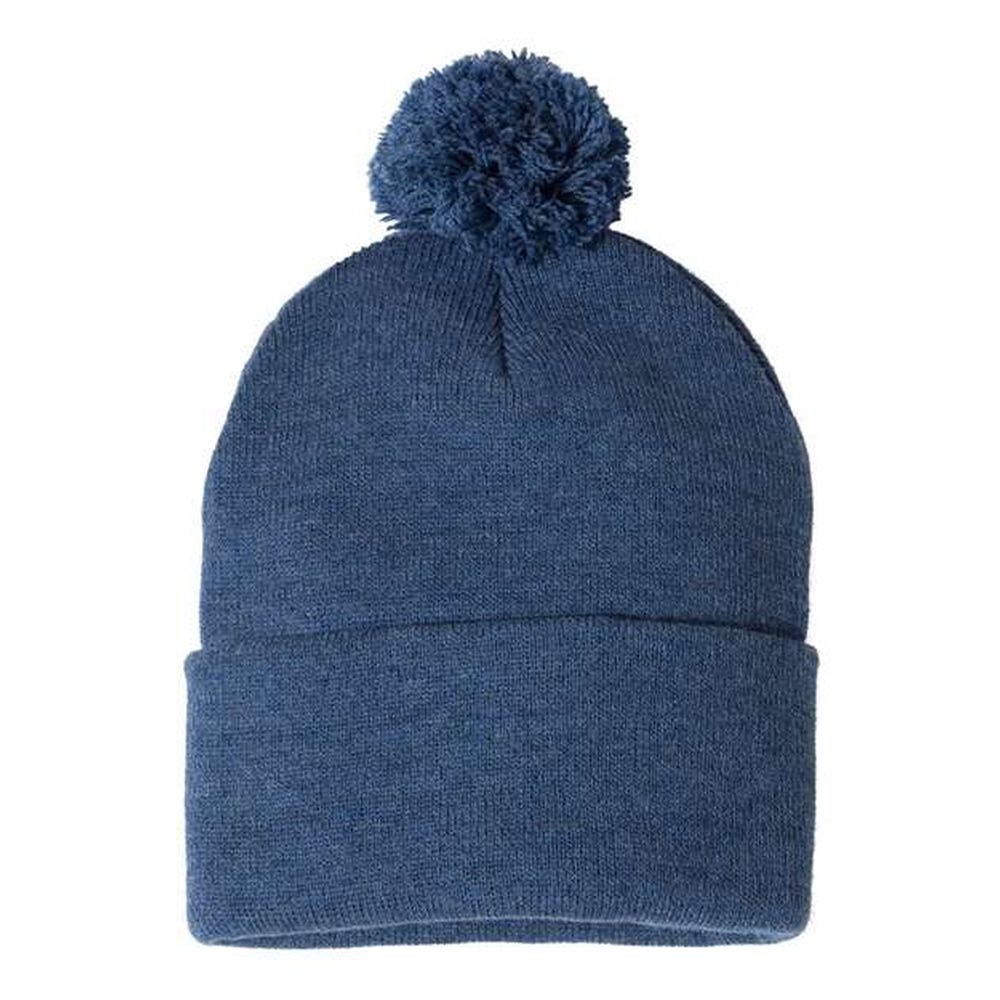 Sportsman SP15 Unisex Pom Pom 12 Knit Beanie