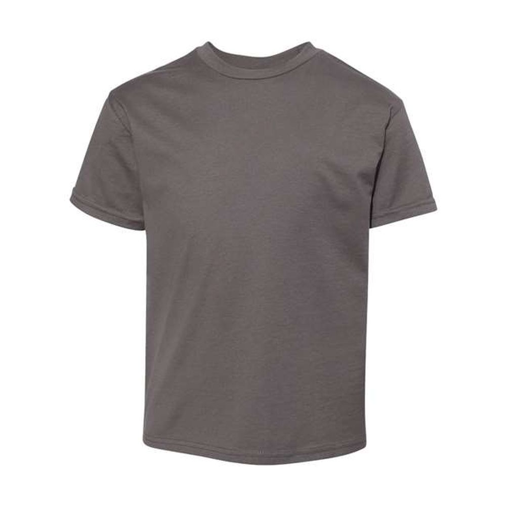 Hanes 498Y Youth Pre-shrunk 100% Ringspun Cotton Perfect-T T-Shirt - Picture 16 of 18