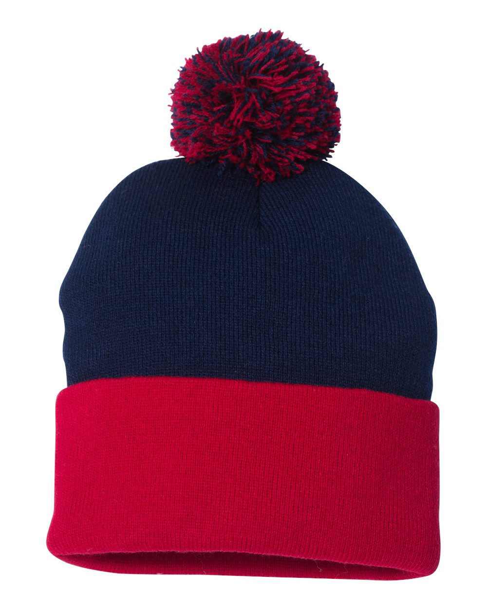 Sportsman SP15 Unisex Pom Pom 12 Knit Beanie