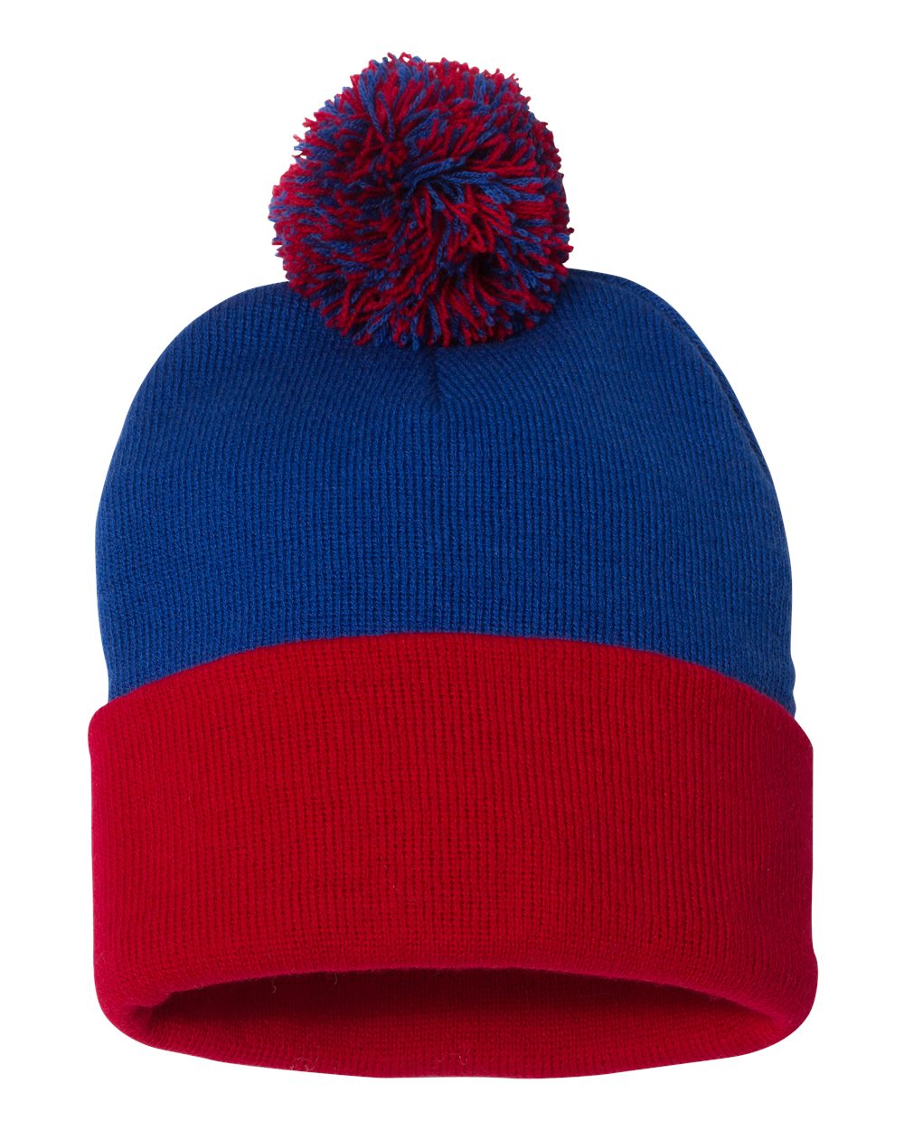 Sportsman SP15 Unisex Pom Pom 12 Knit Beanie