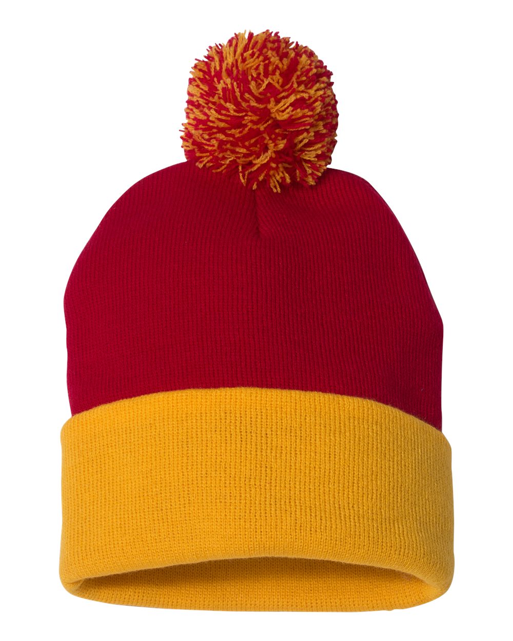 Sportsman SP15 Unisex Pom Pom 12 Knit Beanie