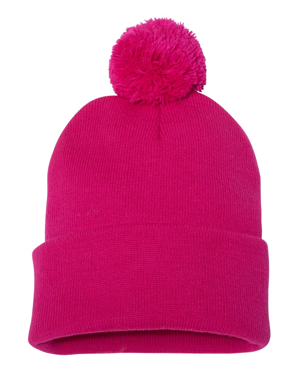 Sportsman SP15 Unisex Pom Pom 12 Knit Beanie