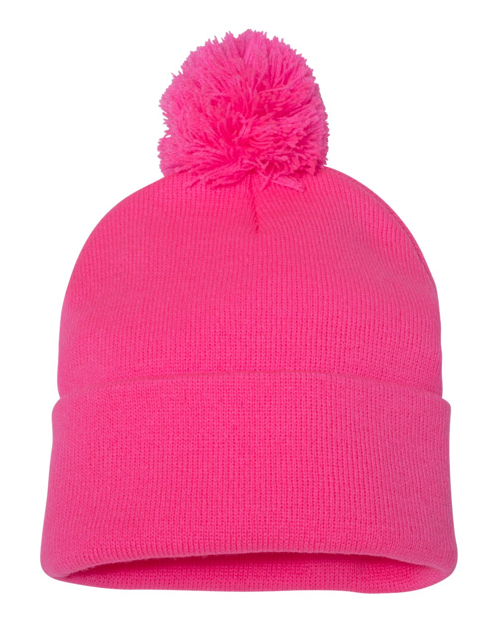 Sportsman SP15 Unisex Pom Pom 12 Knit Beanie