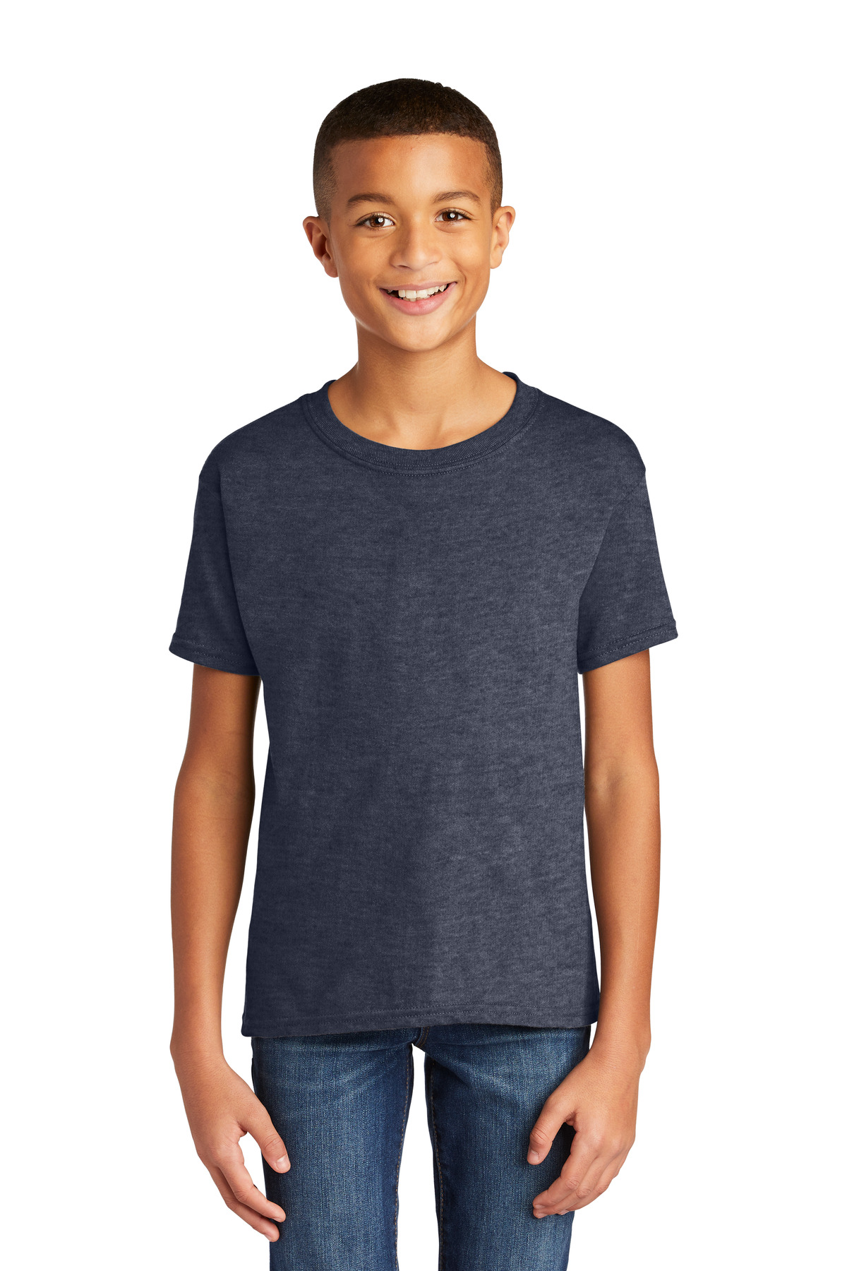 Gildan G640B Youth Ring Spun Softstyle Tee Top Modern Classic Fit T-Shirt - Picture 7 of 21