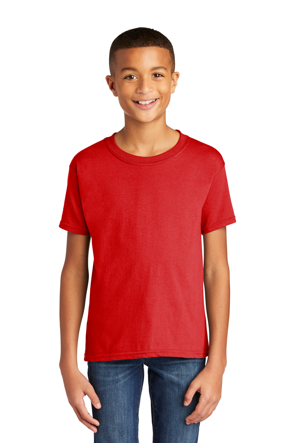 Gildan G640B Youth Ring Spun Softstyle Tee Top Modern Classic Fit T-Shirt - Picture 17 of 21