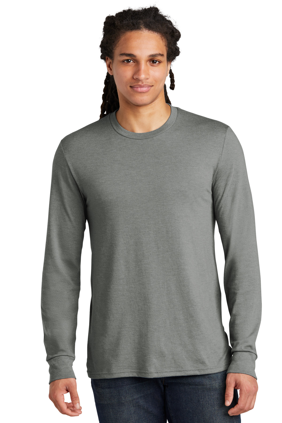 District DM132 Men's Ring Spun Perfect Tri Tee Stylish T-Shirt - Pack Of 2 - Picture 7 of 13