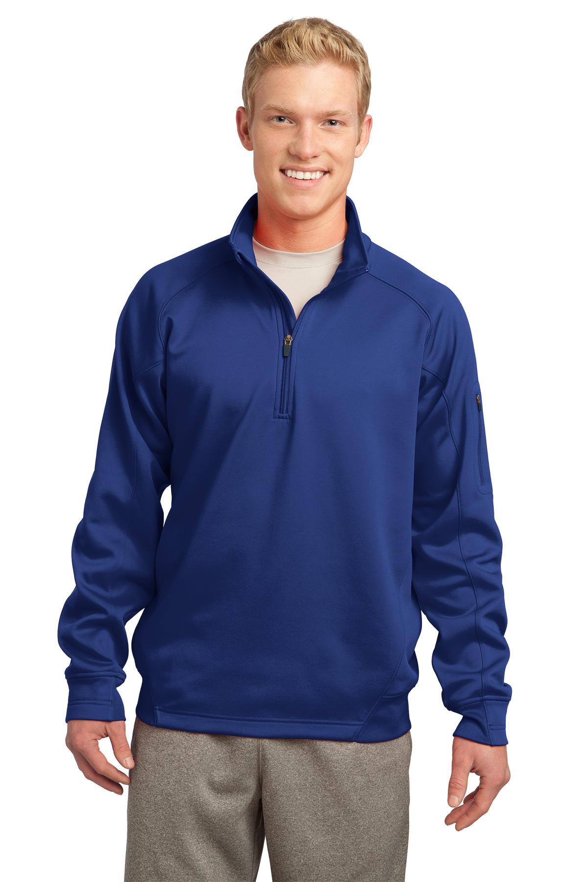 Sport-Tek F247 Men's 100% Polyester Tech Fleece 1/4-Zip Long Sleeve Pullover - Picture 9 of 9