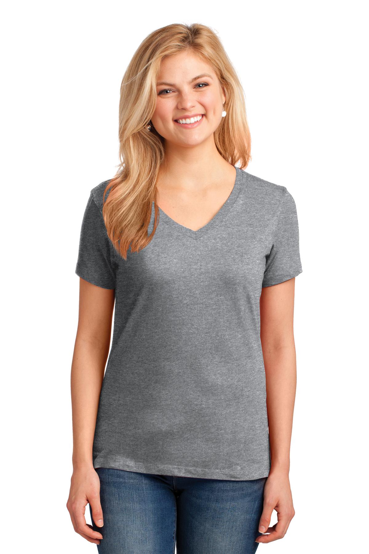 Ladies Short Sleeve V-Neck Tee