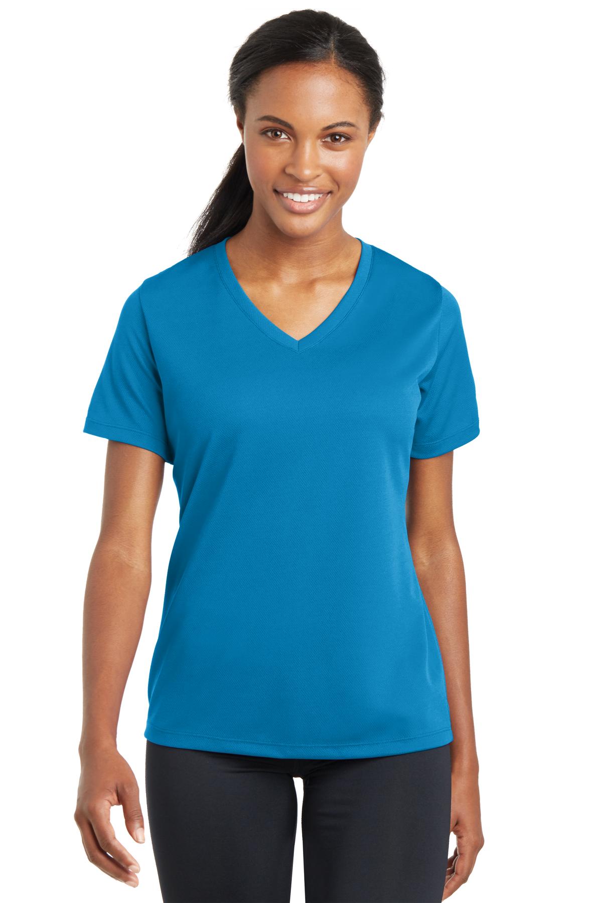 Laker - Women's V-Neck T-Shirt - Blue Triblend – lagom mpls