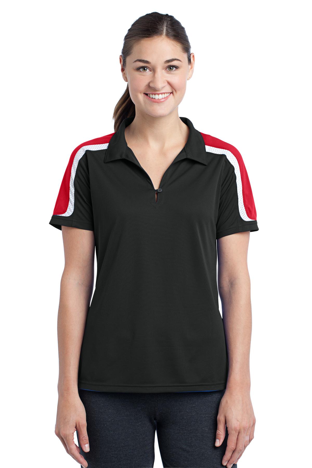 Promotional sport-tek ladies micropique sport-wick polo shirt