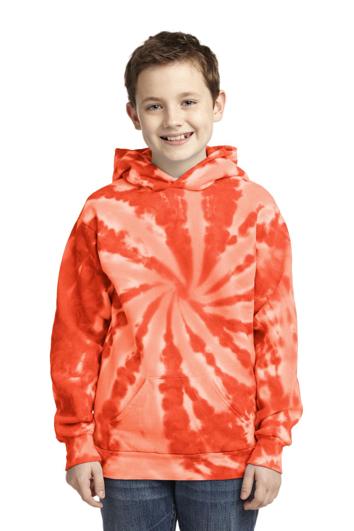 3 Pack Of Port & Company PC146Y Youth Tie-Dye Pullover Hoodie Sweatshirt - Picture 6 of 11