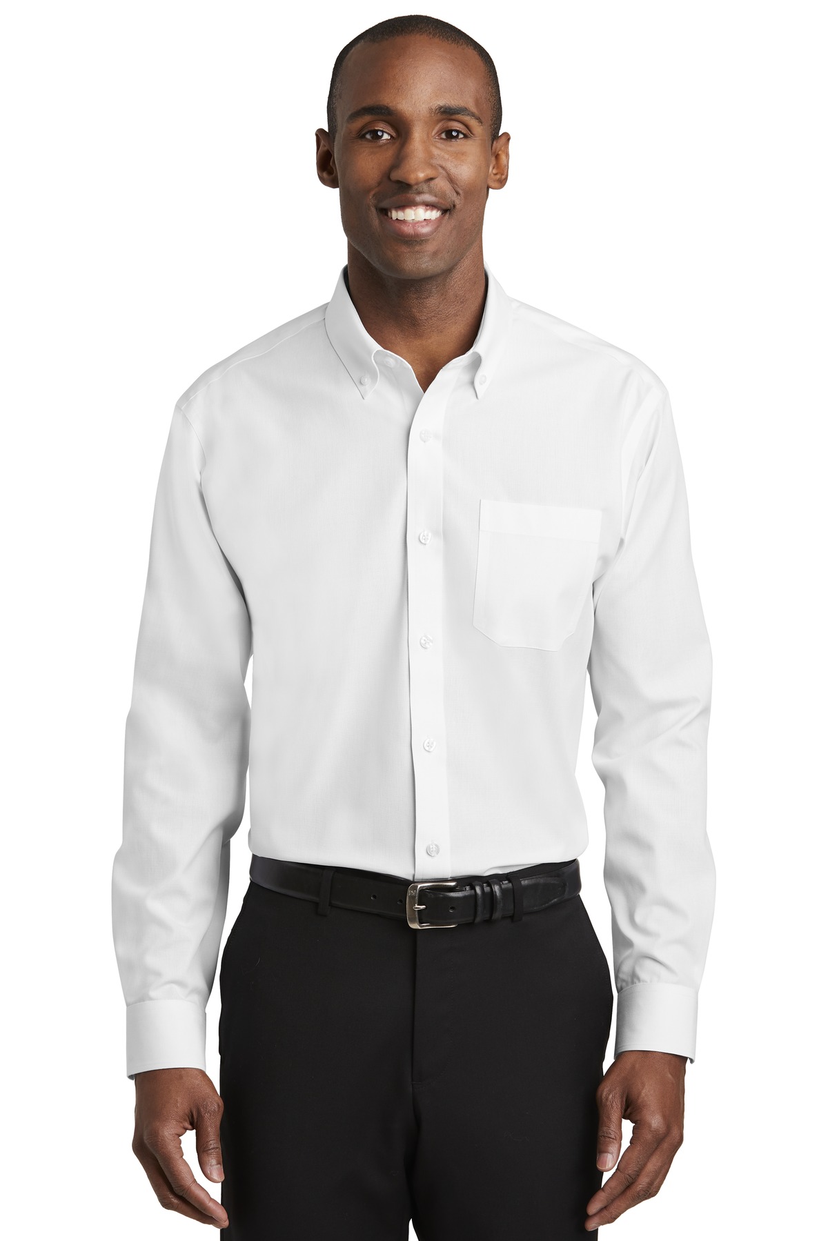 Red House RH370 Men's Long Sleeve Nailhead Non-Iron Shirt - Picture 8 of 8