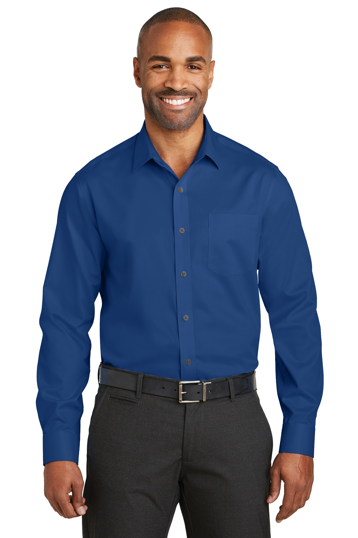Red House RH80 Men's Long Sleeve Slim Fit Non-Iron Twill Shirt - Picture 4 of 7
