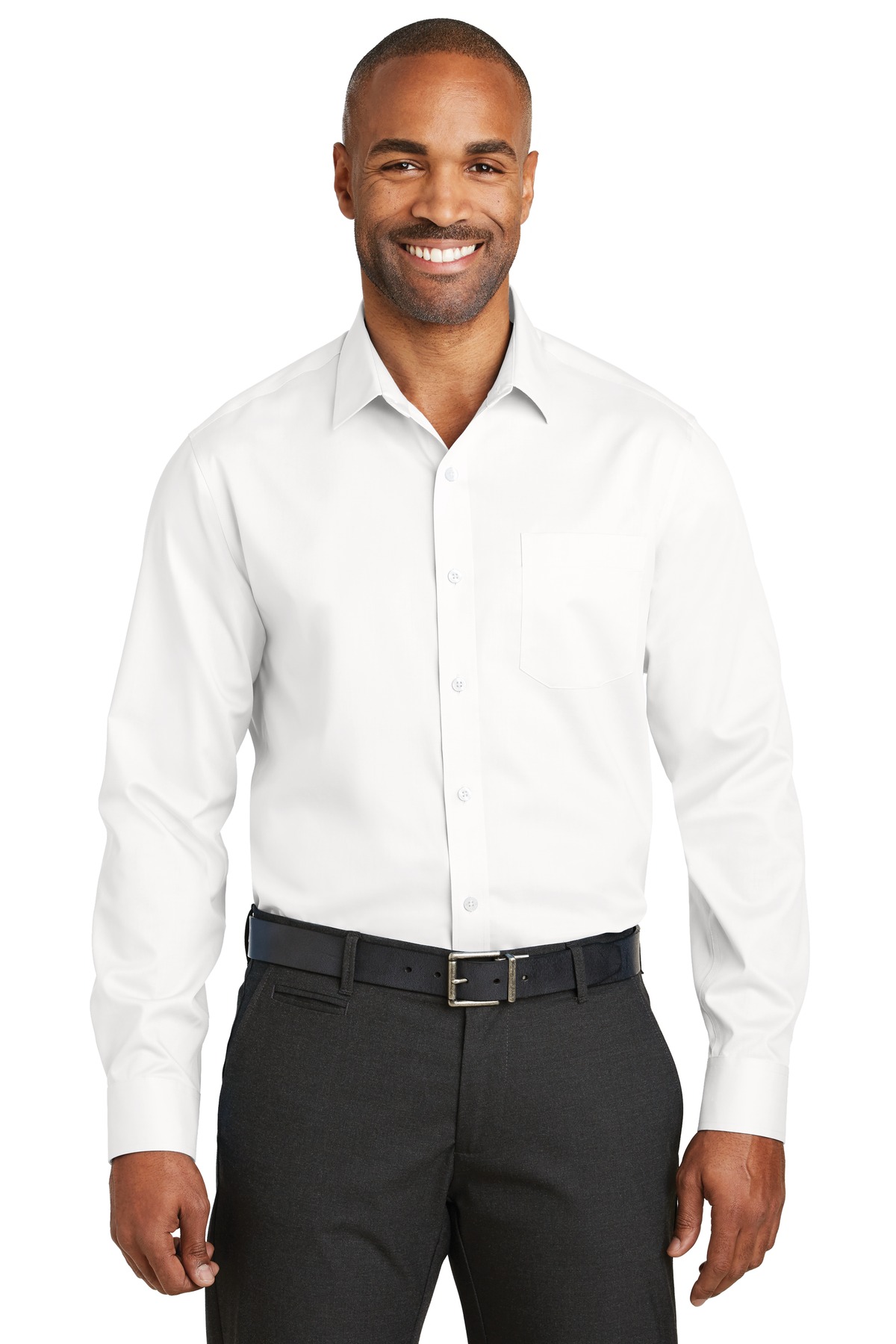 Red House RH80 Men's Long Sleeve Slim Fit Non-Iron Twill Shirt - Picture 7 of 7