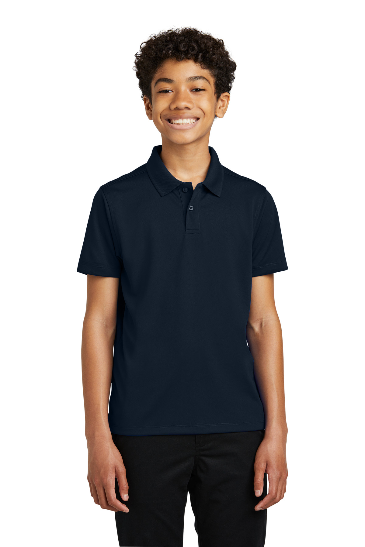 Port Authority Y110 Youth Short Sleeve Dry Zone UV Micro-Mesh Polo - Picture 9 of 11