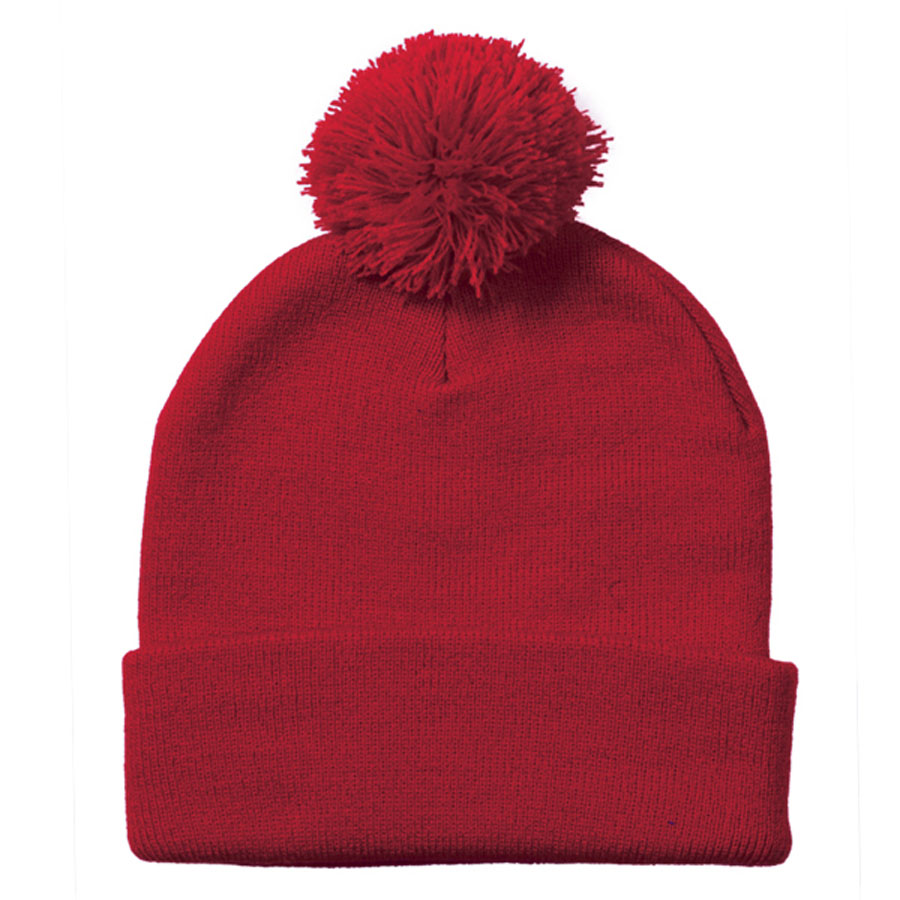 Sportsman SP15 Unisex Pom Pom 12 Knit Beanie