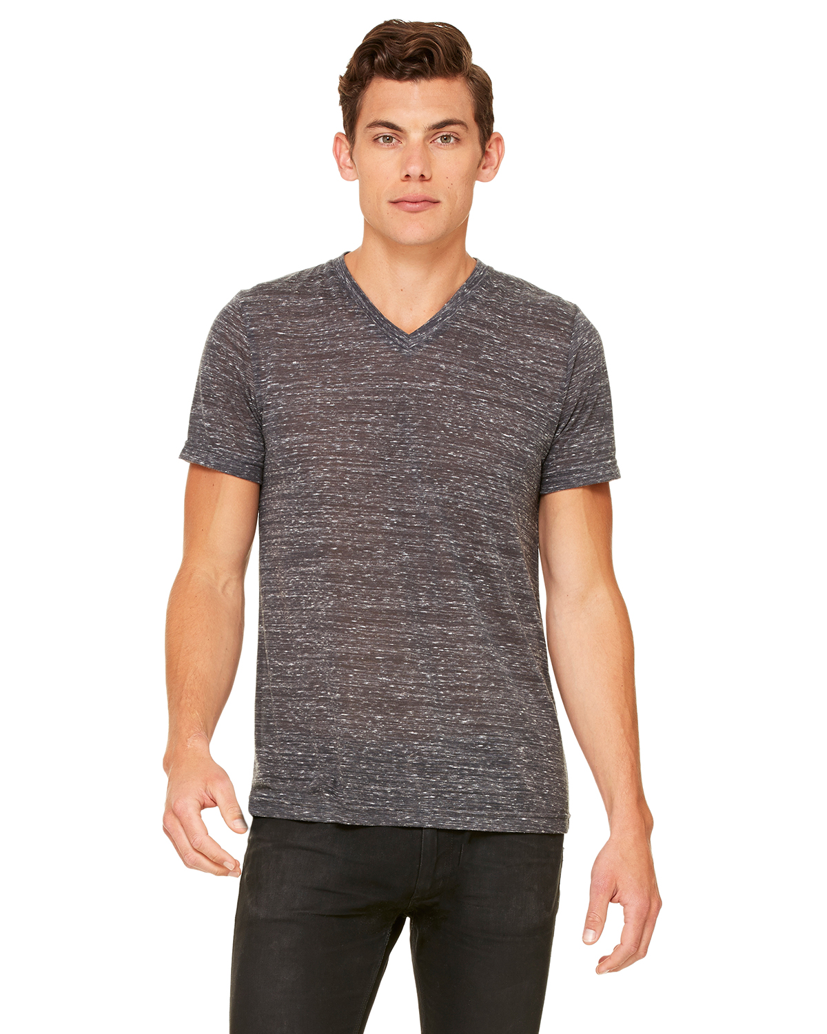Canvas Men's Jersey Short-Sleeve V-Neck 