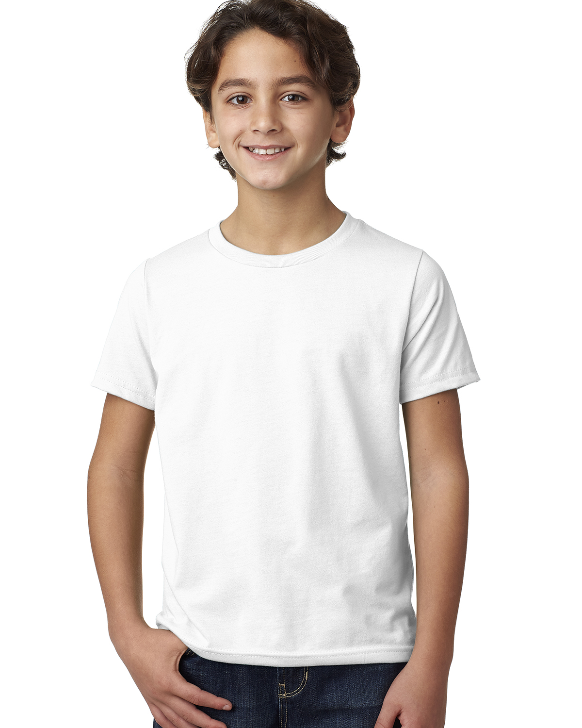Next Level Apparel 3312 Youth CVC Crew Cotton Polyester Tee Top T-Shirt