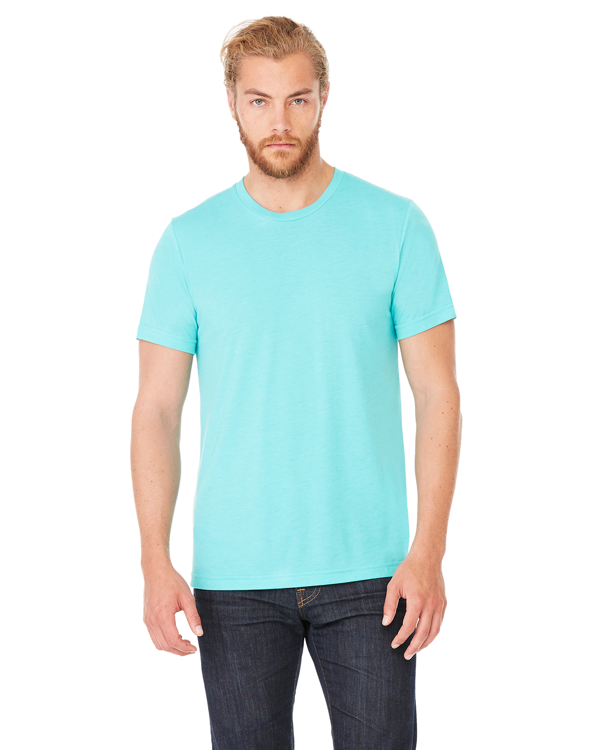 Bella+Canvas Mens Triblend Short Sleeve Crewneck XS-XL T-Shirt R-3413C ...