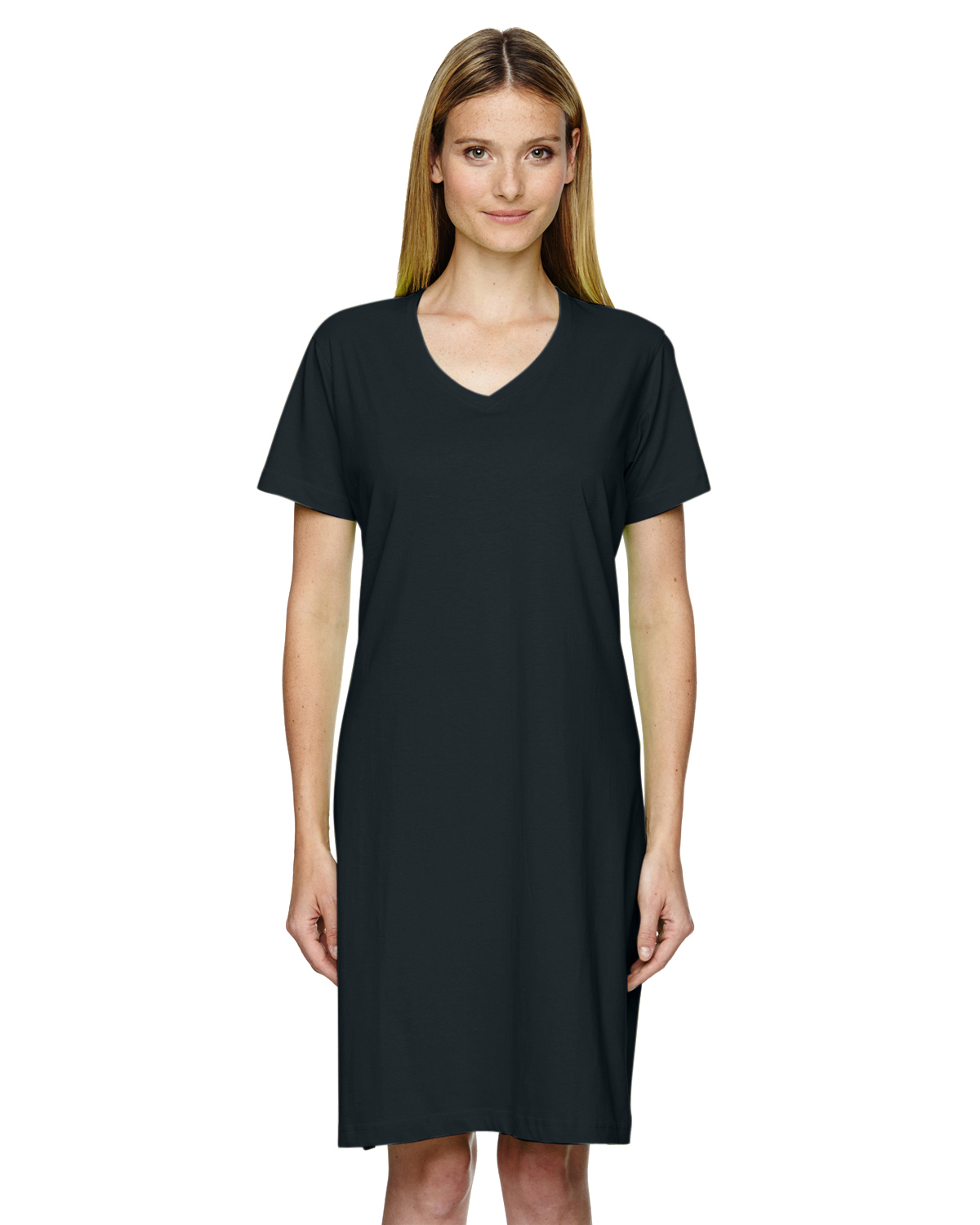 LAT Apparel 3522 Ladies V-Neck Fine Jersey Coverup Top Stylish T-Shirt