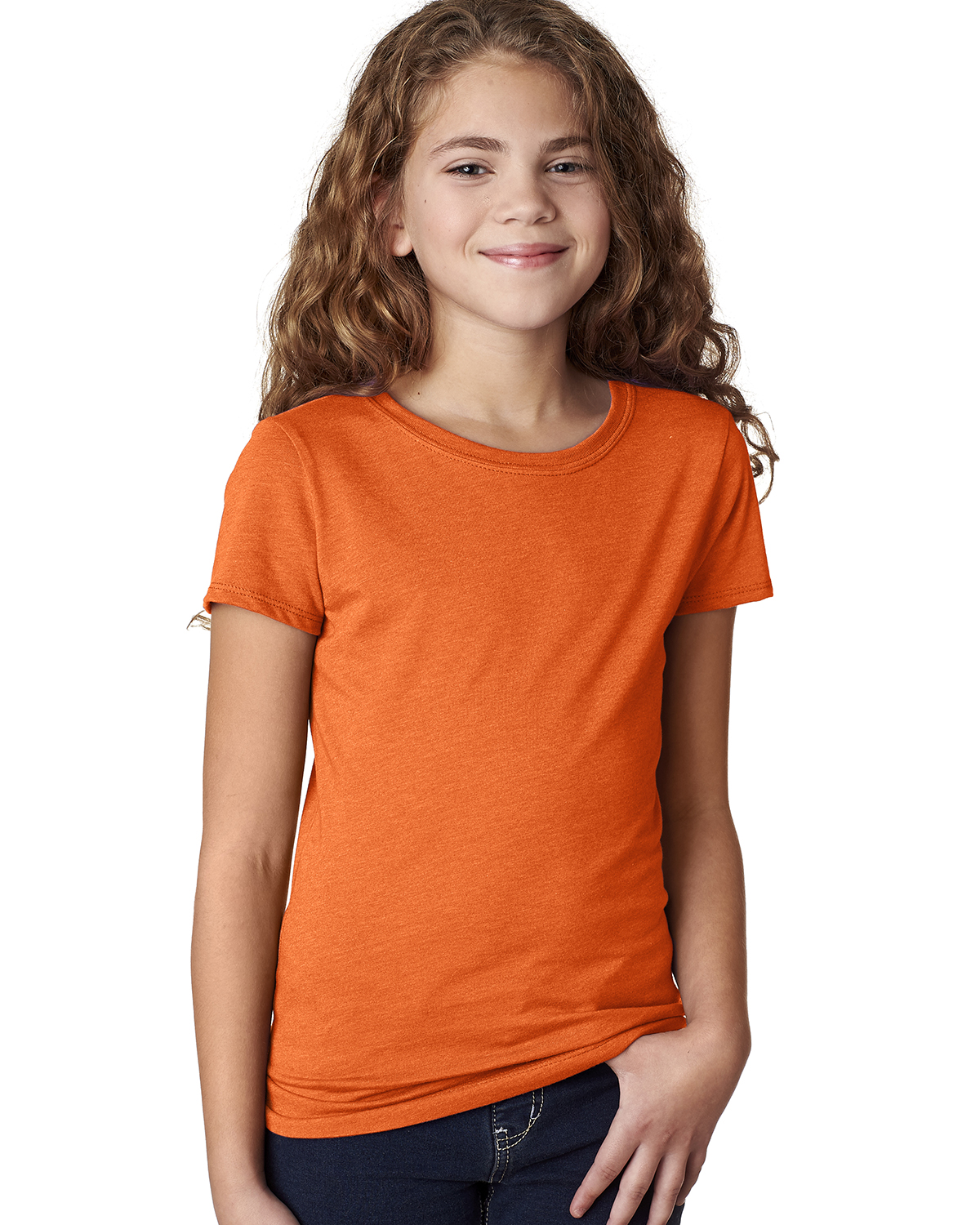 Next Level Apparel 3712 Girls Princess CVC Short Sleeve Tee Top Stylish T-Shirt - Picture 12 of 15