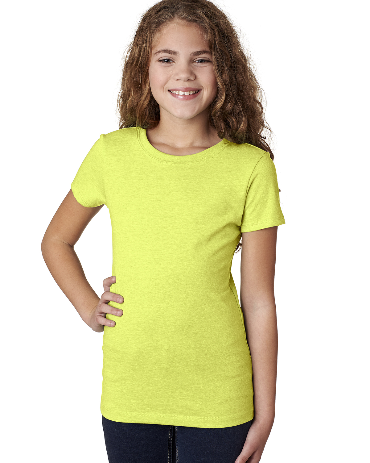 Next Level Apparel 3712 Girls Princess CVC Short Sleeve Tee Top Stylish T-Shirt - Picture 11 of 15