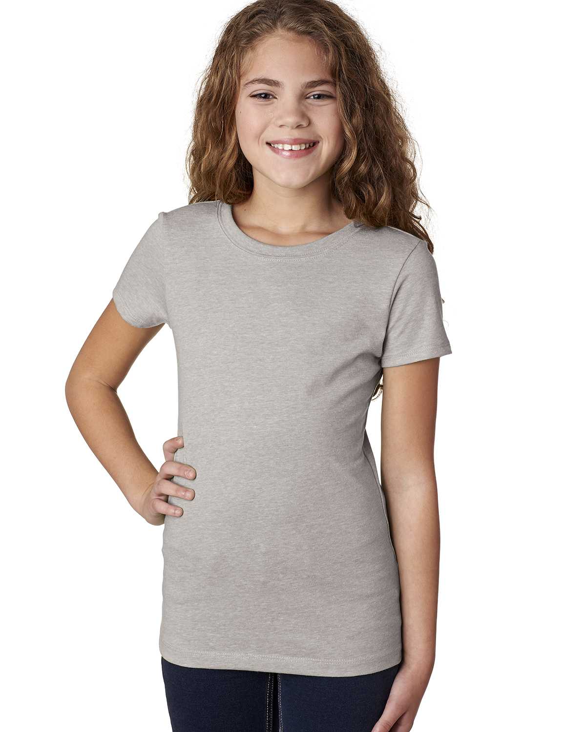 Next Level Apparel 3712 Girls Princess CVC Short Sleeve Tee Top Stylish T-Shirt - Picture 15 of 15