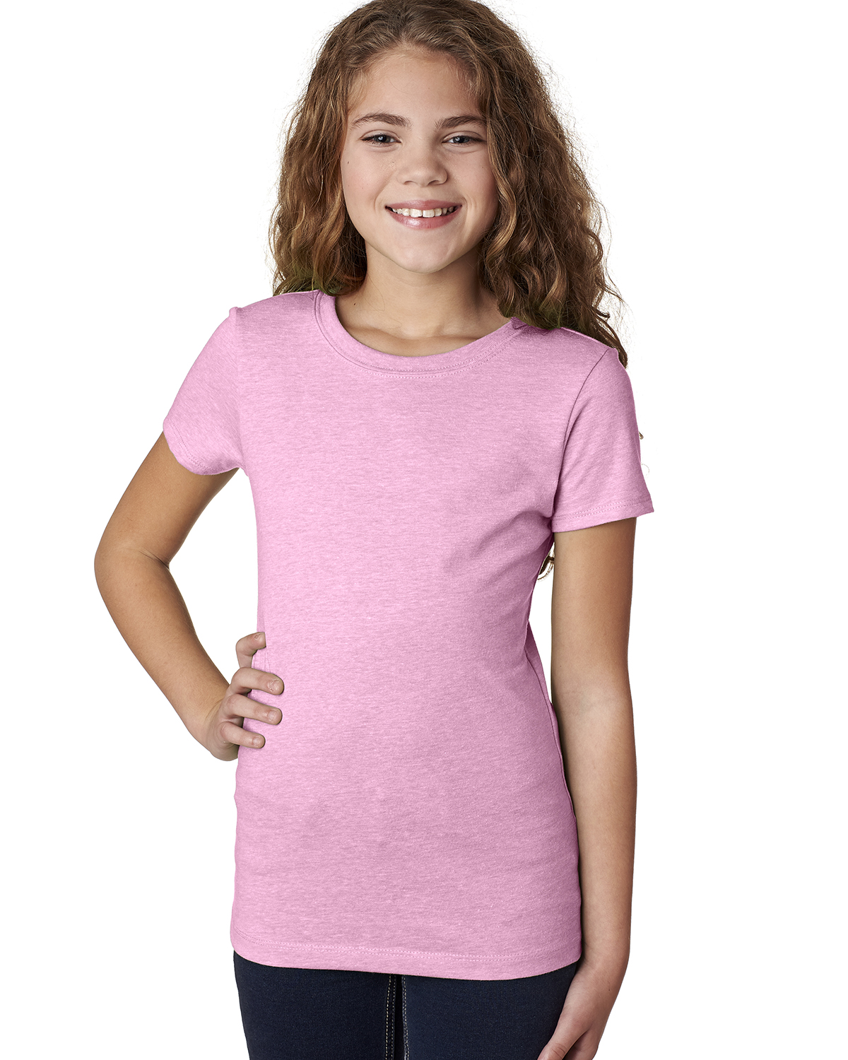 Next Level Apparel 3712 Girls Princess CVC Short Sleeve Tee Top Stylish T-Shirt - Picture 6 of 15