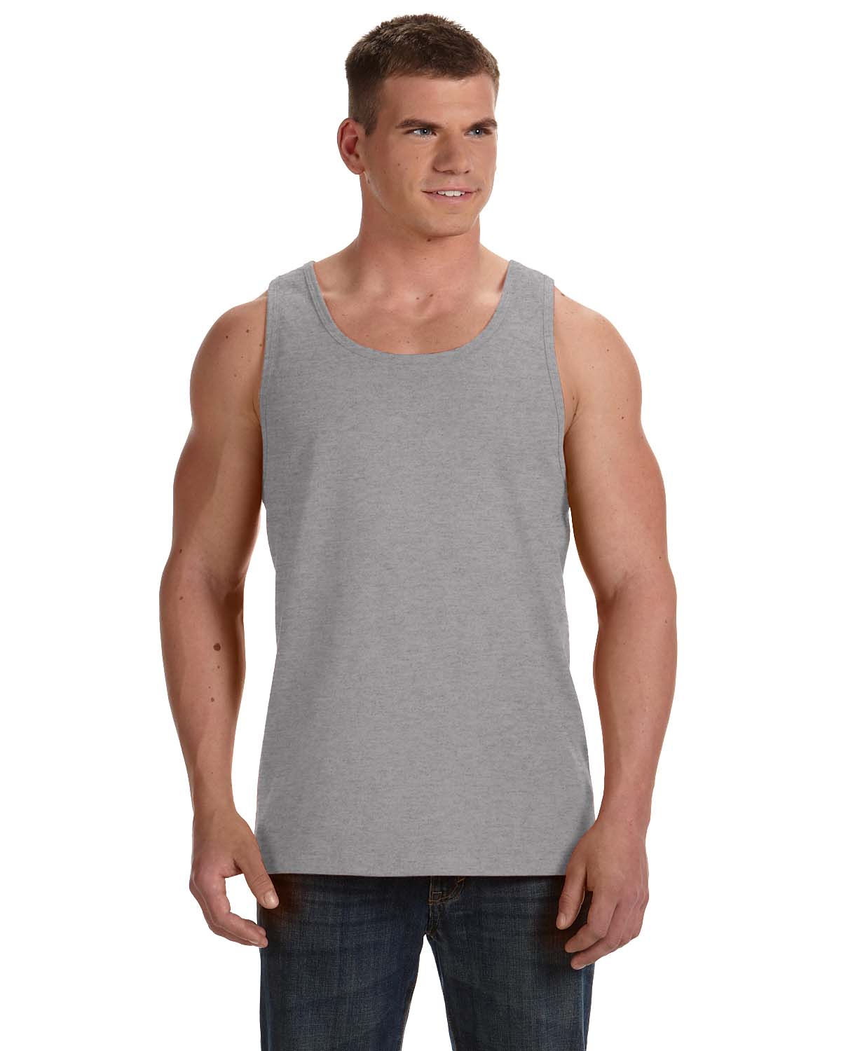 BLANK mans Alstyle Adult Tank Top Plain Muscle Gym Tank Top AL1307