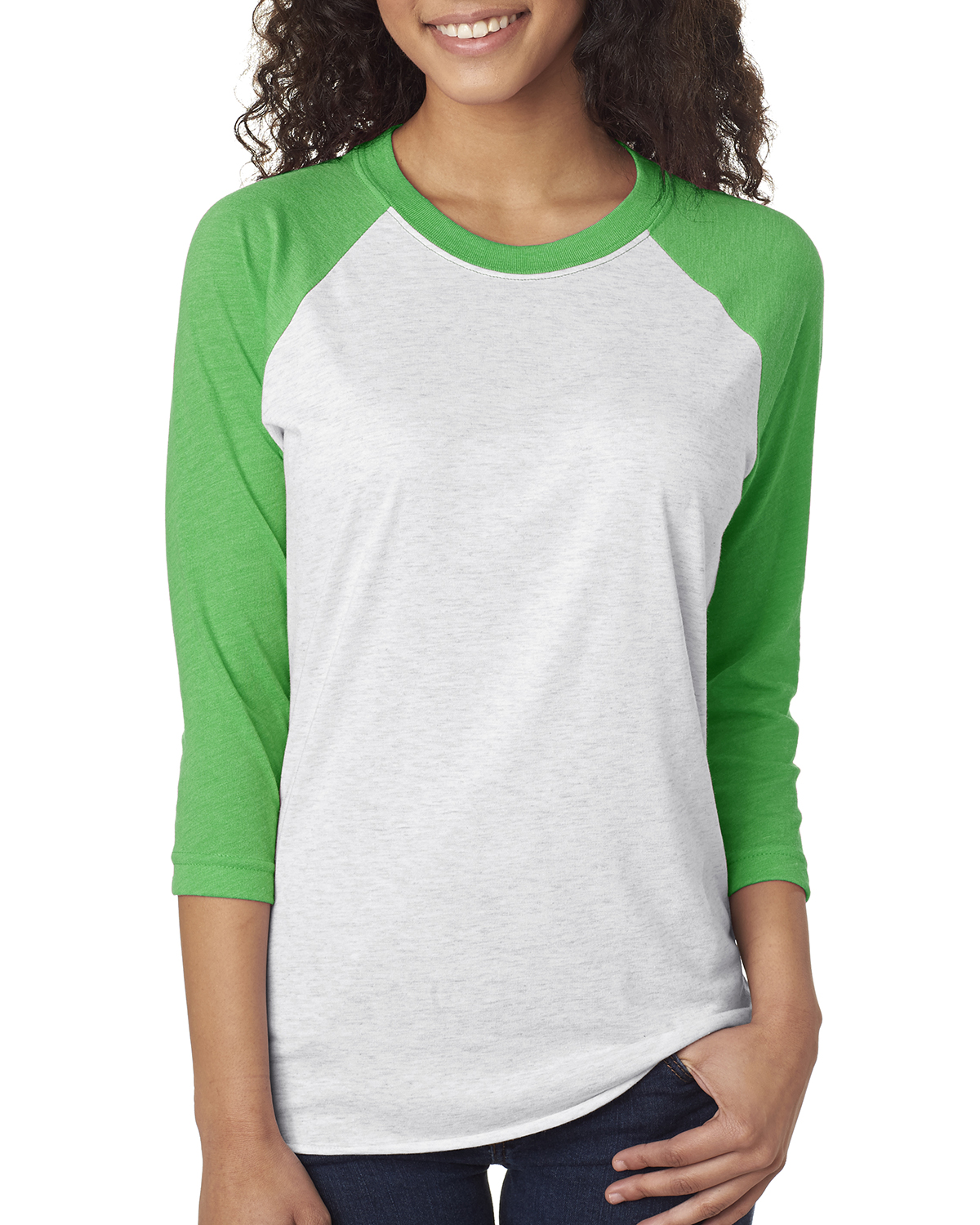 Mens Womens 3/4 Sleeve Raglan Baseball Triblend Casual T Shirt Tee Jersey Top