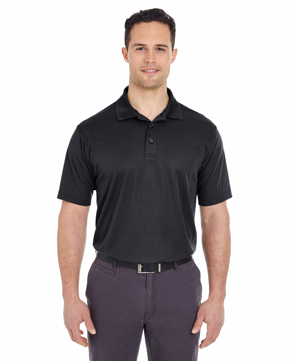 UltraClub 8210 Men’s 100% Polyester Short Sleeve Cool & Dry Mesh Pique Polo