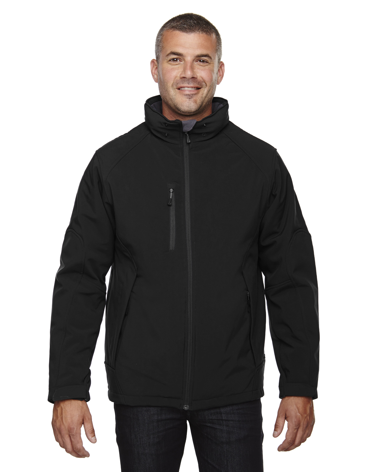 North End 88159 Men's Glacier Insulated Bonded Soft Shell Detachable Hood Jacket