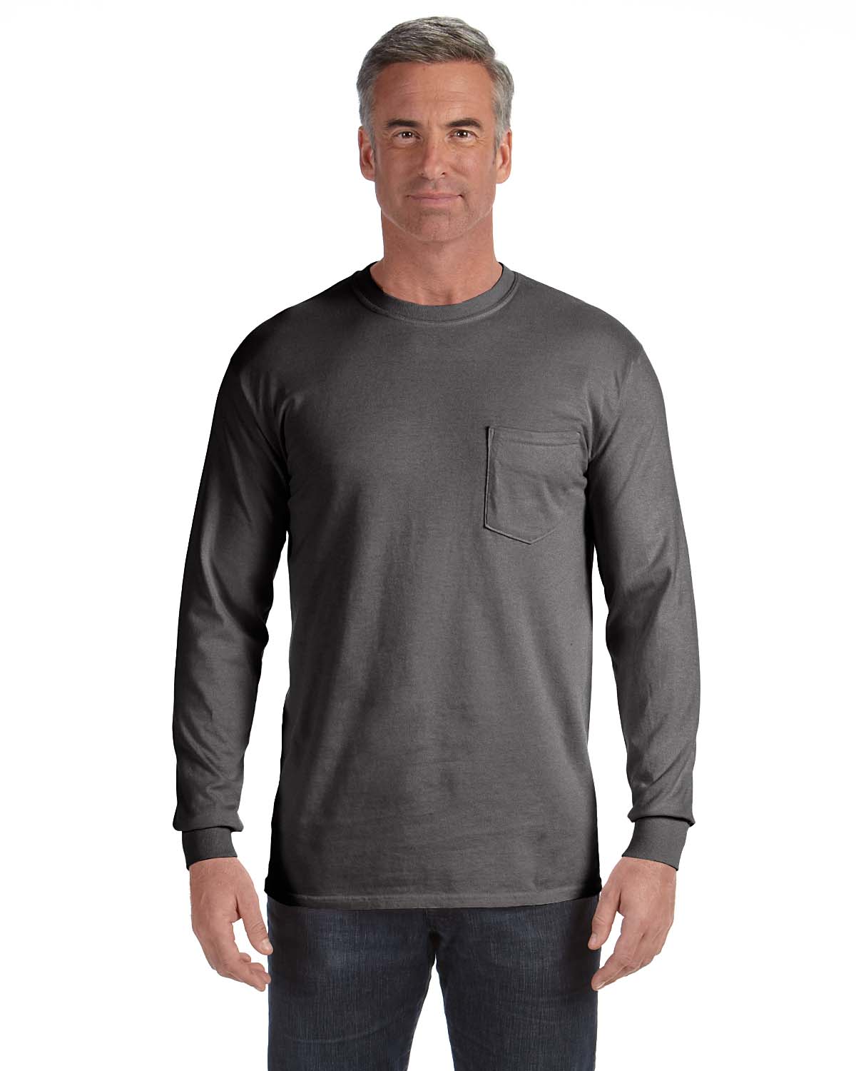 Comfort Colors Adult Long Sleeve Pocket Tee | eBay